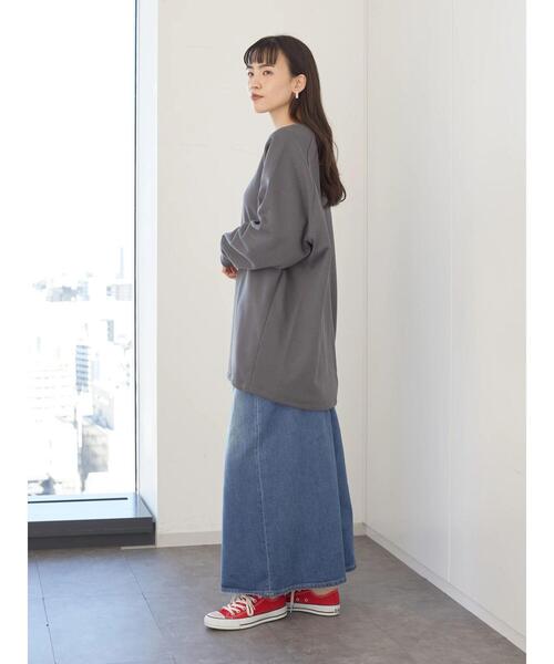 AMERICAN HOLIC(アメリカンホリック)の「ラグラン裏毛コクーンチュニック *(Tシャツ/カットソー・レディース・チャコールグレー/ラベンダー/アイボリー/ライトグレー・FREE)」の20枚目の写真