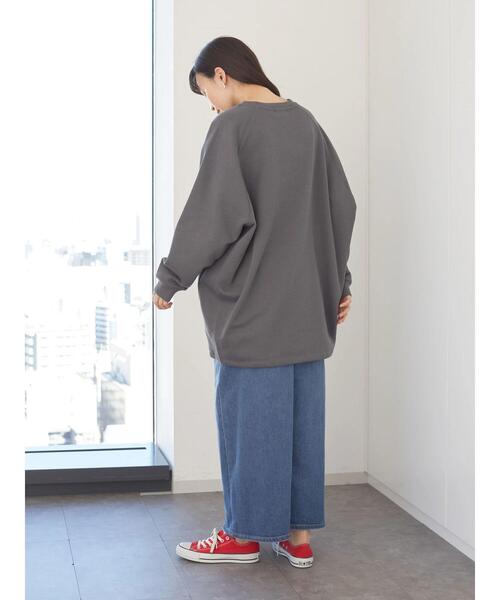 AMERICAN HOLIC(アメリカンホリック)の「ラグラン裏毛コクーンチュニック *(Tシャツ/カットソー・レディース・チャコールグレー/ラベンダー/アイボリー/ライトグレー・FREE)」の19枚目の写真
