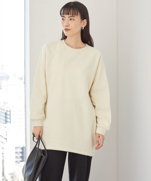AMERICAN HOLIC(アメリカンホリック)の「ラグラン裏毛コクーンチュニック *(Tシャツ/カットソー・レディース・チャコールグレー/ラベンダー/アイボリー/ライトグレー・FREE)」の2枚目の写真