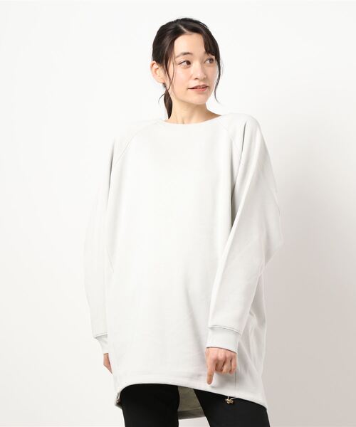 AMERICAN HOLIC(アメリカンホリック)の「ラグラン裏毛コクーンチュニック *(Tシャツ/カットソー・レディース・チャコールグレー/ラベンダー/アイボリー/ライトグレー・FREE)」の5枚目の写真