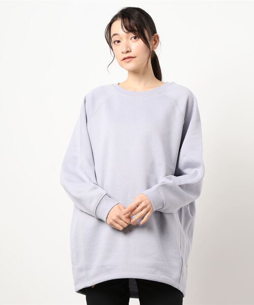 AMERICAN HOLIC(アメリカンホリック)の「ラグラン裏毛コクーンチュニック *(Tシャツ/カットソー・レディース・チャコールグレー/ラベンダー/アイボリー/ライトグレー・FREE)」の6枚目の写真