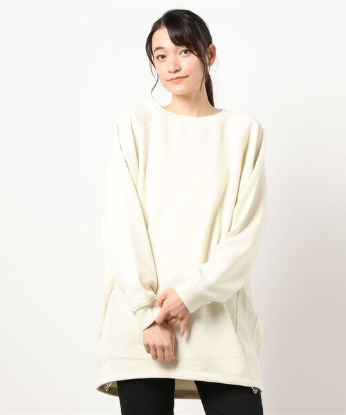 AMERICAN HOLIC(アメリカンホリック)の「ラグラン裏毛コクーンチュニック *(Tシャツ/カットソー・レディース・チャコールグレー/ラベンダー/アイボリー/ライトグレー・FREE)」の7枚目の写真