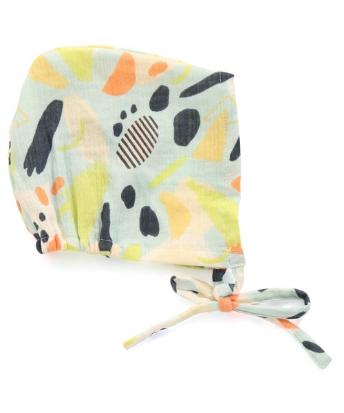 BREEZE（ブリーズ）の「■ダブルガーゼボンネット（その他ベビー用品・キッズ・ミント/ベージュ/レインボー・48）」の6枚目の写真