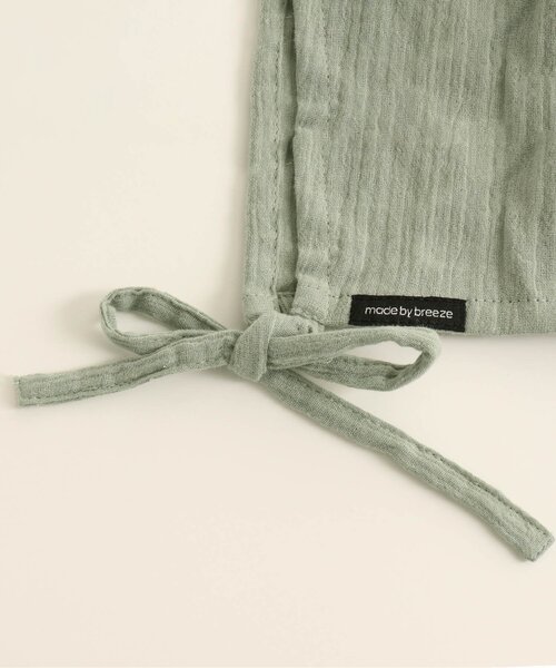 BREEZE（ブリーズ）の「■ダブルガーゼボンネット（その他ベビー用品・キッズ・ミント/ベージュ/レインボー・48）」の9枚目の写真