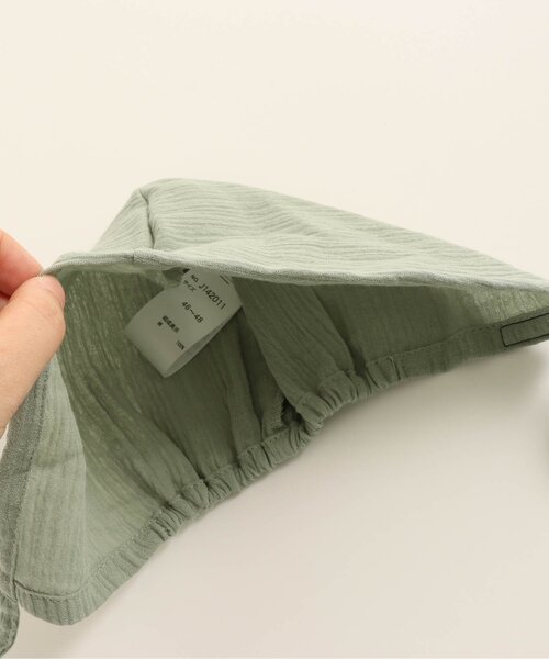 BREEZE（ブリーズ）の「■ダブルガーゼボンネット（その他ベビー用品・キッズ・ミント/ベージュ/レインボー・48）」の11枚目の写真