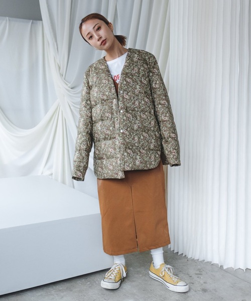 SANSeLF（サンセルフ）の「【SANSeLF】vintage motif down jacket　sanw33（ダウンジャケット/コート・レディース・グリーン系その他・S/M）」の7枚目の写真