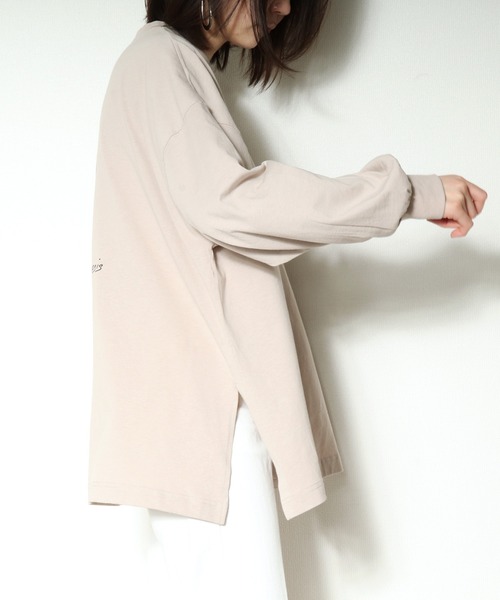 salle de bal POUR TOUS(サルデバルプールトゥス)の「【 ZOZO限定 】 アートプリントビッグプルオーバー・・(Tシャツ/カットソー・レディース・ブラック/オフホワイト/グレイッシュベージュ・FREE)」の19枚目の写真