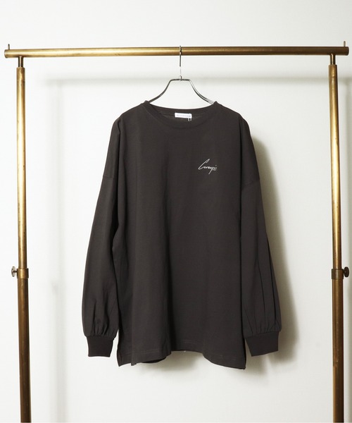 salle de bal POUR TOUS(サルデバルプールトゥス)の「【 ZOZO限定 】 アートプリントビッグプルオーバー・・(Tシャツ/カットソー・レディース・ブラック/オフホワイト/グレイッシュベージュ・FREE)」の5枚目の写真