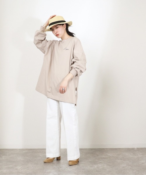 salle de bal POUR TOUS(サルデバルプールトゥス)の「【 ZOZO限定 】 アートプリントビッグプルオーバー・・(Tシャツ/カットソー・レディース・ブラック/オフホワイト/グレイッシュベージュ・FREE)」の14枚目の写真