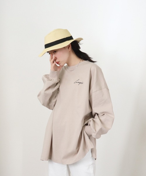 salle de bal POUR TOUS(サルデバルプールトゥス)の「【 ZOZO限定 】 アートプリントビッグプルオーバー・・(Tシャツ/カットソー・レディース・ブラック/オフホワイト/グレイッシュベージュ・FREE)」の16枚目の写真