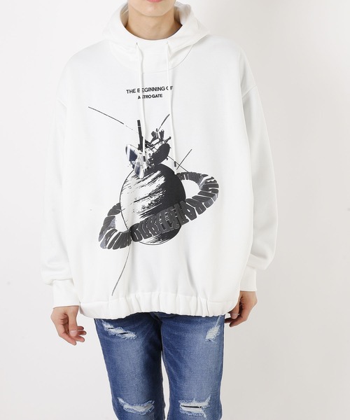 dimmoire ディムモアールハイネック 裏起毛 BIG パーカー myke