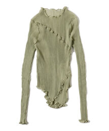 Ray BEAMS | RBS / シアー プリーツ キリカエ カットソー(Tシャツ/カットソー)