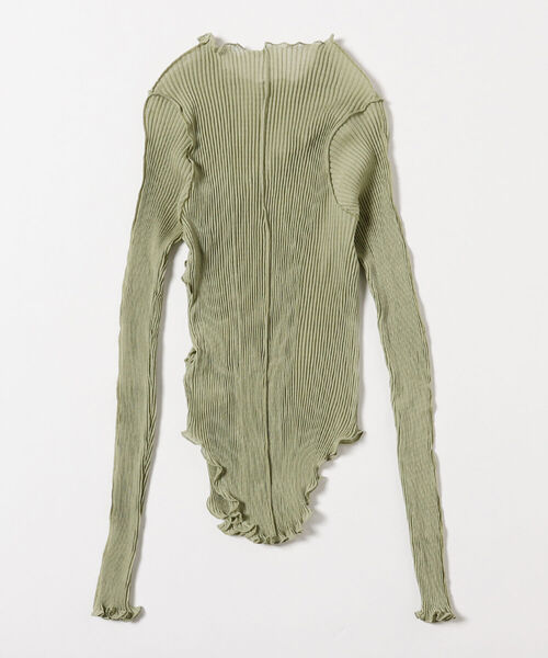 Ray BEAMS(レイビームス)の「RBS / シアー プリーツ キリカエ カットソー(Tシャツ/カットソー・レディース・ホワイト系その他6/ブラウン系その他5/グリーン系その他2・ONE SIZE)」の15枚目の写真