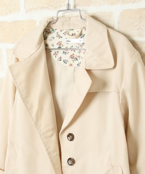 ikka（イッカ）の「【キッズ】ボリュームスリーブトレンチコート（120~160cm）（トレンチコート・キッズ・ベージュ系その他・120/130/140/150/160）」の4枚目の写真