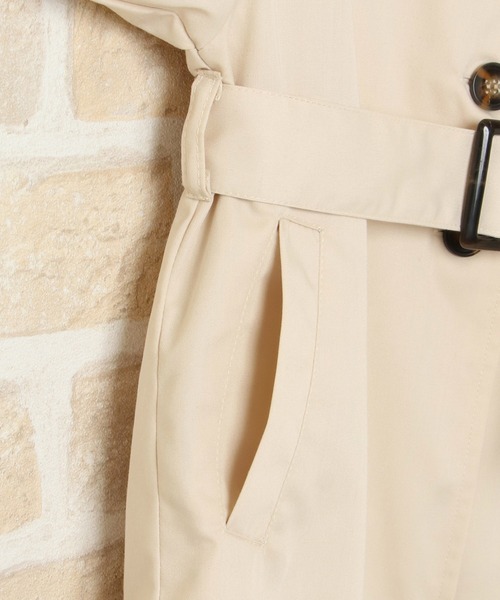 ikka（イッカ）の「【キッズ】ボリュームスリーブトレンチコート（120~160cm）（トレンチコート・キッズ・ベージュ系その他・120/130/140/150/160）」の8枚目の写真