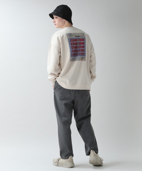 RAGEBLUE（レイジブルー）の「ダンボールプリントクルー/928347（スウェット・メンズ・オフホワイト/ブラック/ベージュ/ライトブルー/ピンク・MEDIUM/LARGE）」の13枚目の写真