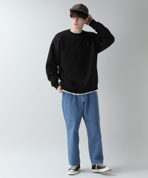 RAGEBLUE（レイジブルー）の「ダンボールプリントクルー/928347（スウェット・メンズ・オフホワイト/ブラック/ベージュ/ライトブルー/ピンク・MEDIUM/LARGE）」の15枚目の写真