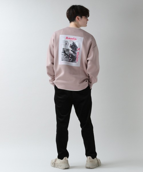 RAGEBLUE（レイジブルー）の「ダンボールプリントクルー/928347（スウェット・メンズ・オフホワイト/ブラック/ベージュ/ライトブルー/ピンク・MEDIUM/LARGE）」の20枚目の写真