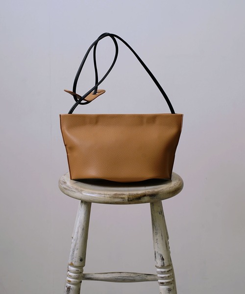 Laugoa ラウゴア Edam ショルダーバッグ レディース フェイクレザー 2way シンプル 配色 おしゃれ トートバッグ Laugoa ラウゴア のファッション通販 Zozotown