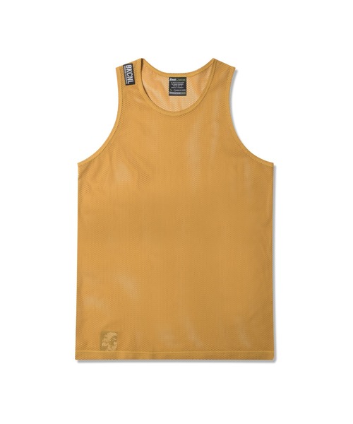 Back Channel（バックチャンネル）の「MESH TANK TOP（タンクトップ・メンズ・ホワイト/ブラック/レッド/マスタード/オリーブドラブ・MEDIUM/LARGE/X-LARGE）」の4枚目の写真