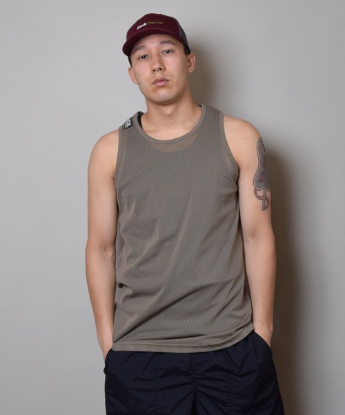Back Channel（バックチャンネル）の「MESH TANK TOP（タンクトップ・メンズ・ホワイト/ブラック/レッド/マスタード/オリーブドラブ・MEDIUM/LARGE/X-LARGE）」の13枚目の写真