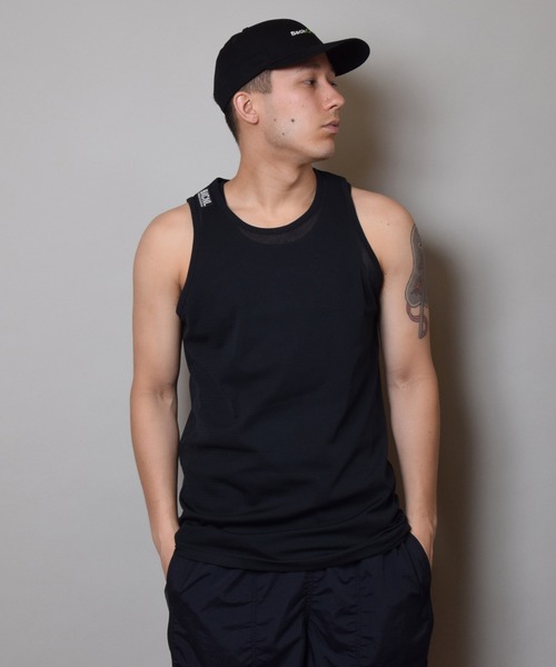 Back Channel（バックチャンネル）の「MESH TANK TOP（タンクトップ・メンズ・ホワイト/ブラック/レッド/マスタード/オリーブドラブ・MEDIUM/LARGE/X-LARGE）」の10枚目の写真