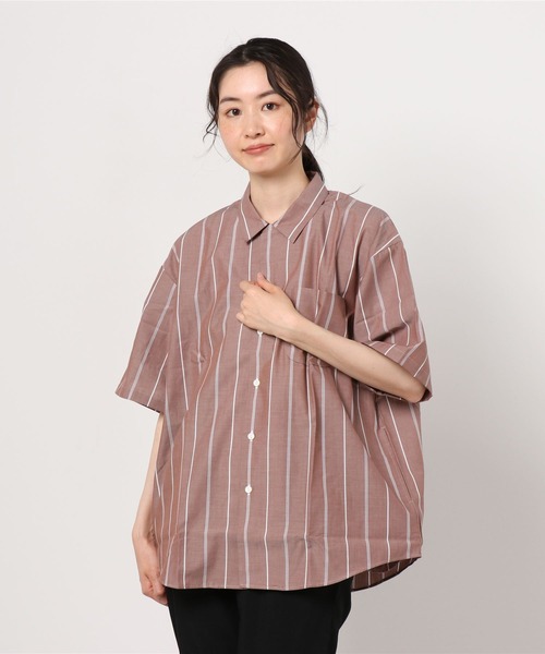 SON OF THE CHEESE サノバチーズ シンプルストライプシャツ M SON OF THE CHEESE / Simple Stripe Shirt(WHITE) | ANERCA & L.I.V