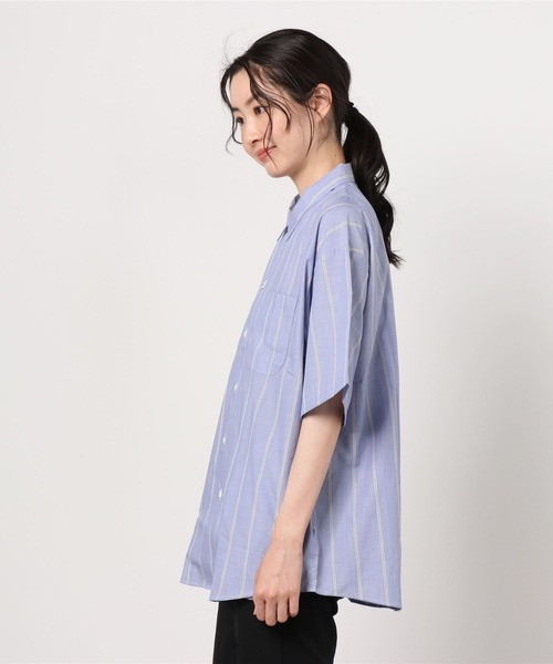 SON OF THE CHEESE サノバチーズ シンプルストライプシャツ M SON OF THE CHEESE サノバチーズ Stripe Op Shirt(ORG) SC2110