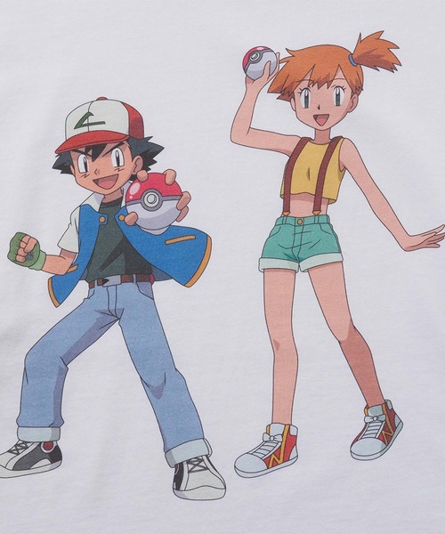 ポケモン　半袖カットソー　90sビンテージ　サトシ　Lサイズ　着用感XL相当 キッズ 古着 90s Nintendo Pocket Monster ポケモン サトシ