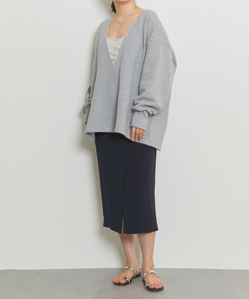 Whim Gazette（ウィムガゼット）の「ACE タイトスカート（スカート・レディース・ライトグレー/ネイビー・36/38）」の4枚目の写真