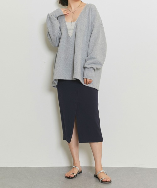 Whim Gazette（ウィムガゼット）の「ACE タイトスカート（スカート・レディース・ライトグレー/ネイビー・36/38）」の8枚目の写真