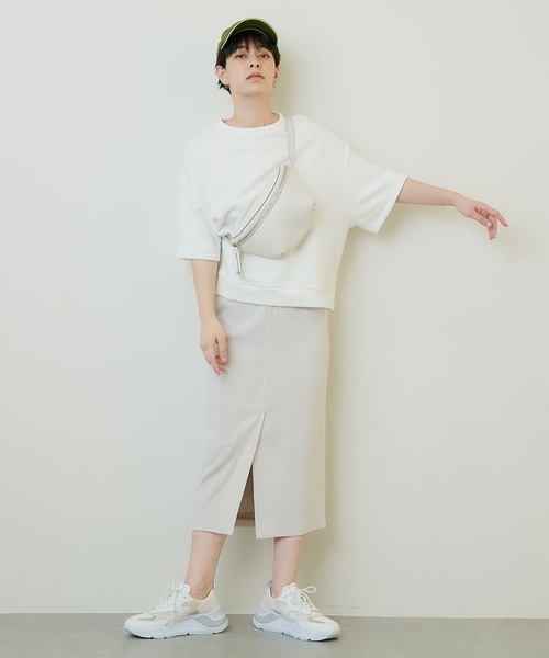 Whim Gazette（ウィムガゼット）の「ACE タイトスカート（スカート・レディース・ライトグレー/ネイビー・36/38）」の15枚目の写真