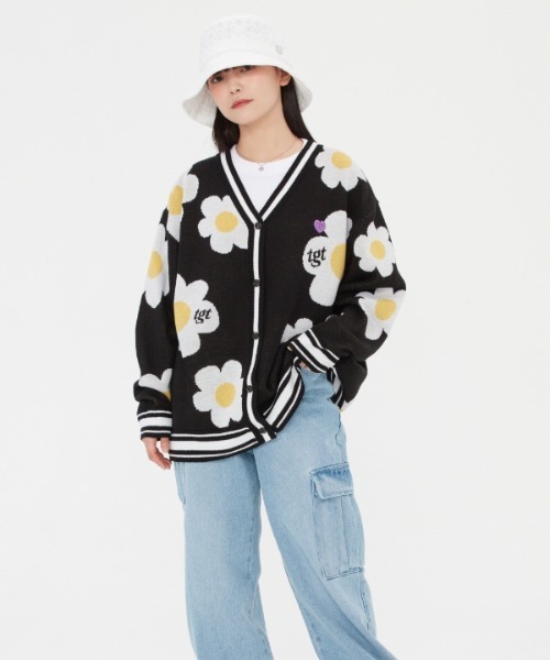 TARGETTO 】デイジージャカードカーディガン / DAISY JACQUARD CARDIGAN TARGETTO 】デイジージャカードカーディガン / DAISY JACQUARD CARDIGAN