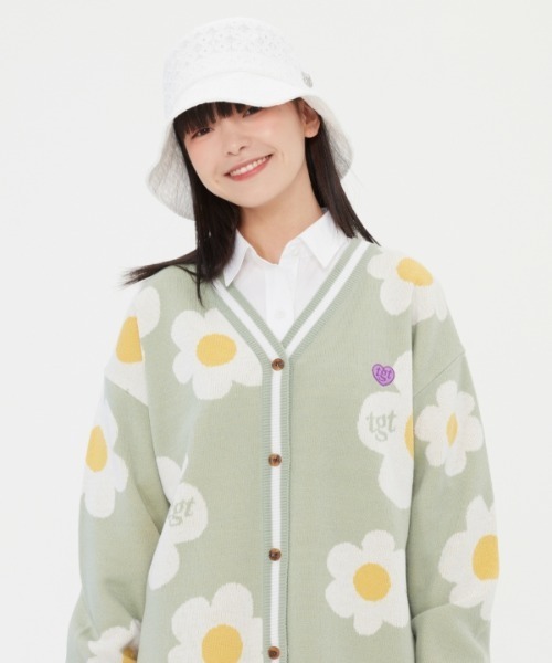 TARGETTO 】デイジージャカードカーディガン / DAISY JACQUARD CARDIGAN TARGETTO 】デイジージャカードカーディガン / DAISY JACQUARD CARDIGAN