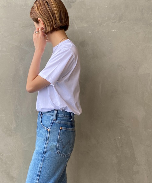 【未使用】DAWN / ダン ホワイト　ショート丈カットソー 楽天市場】Tシャツ カットソー レディース 大きい胸専用 Vネック