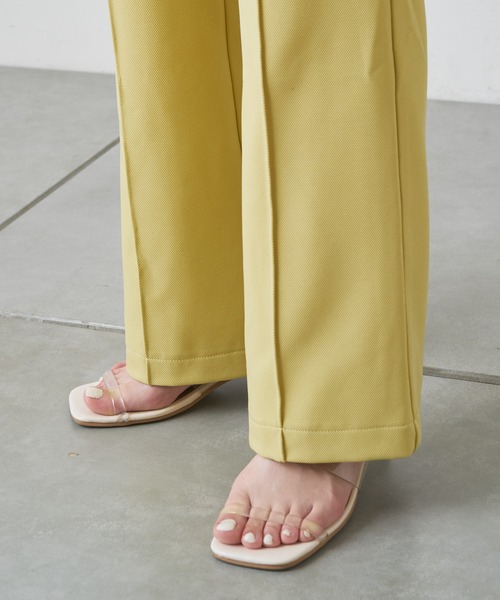 Chico（チコ）の「ハイウエストスラックスパンツ（スラックス・レディース・ホワイト/ライム/ブラック/サーモンピンク・FREE）」の18枚目の写真