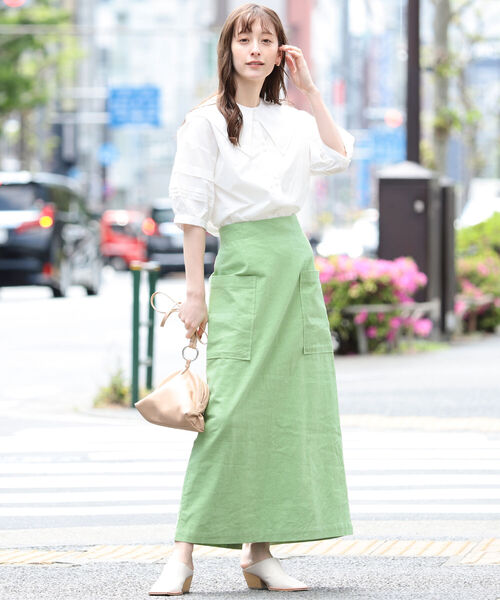 Ray BEAMS（レイビームス）の「Ray BEAMS / ビッグ カラー タック スリーブ ブラウス（シャツ/ブラウス・レディース・ホワイト/ブラック・ONE SIZE）」の13枚目の写真