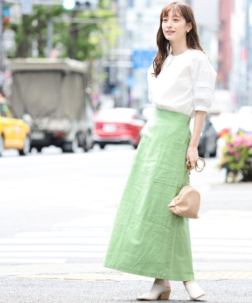 Ray BEAMS（レイビームス）の「Ray BEAMS / ビッグ カラー タック スリーブ ブラウス（シャツ/ブラウス・レディース・ホワイト/ブラック・ONE SIZE）」の14枚目の写真