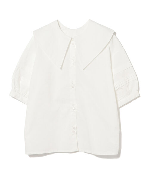 Ray BEAMS（レイビームス）の「Ray BEAMS / ビッグ カラー タック スリーブ ブラウス（シャツ/ブラウス・レディース・ホワイト/ブラック・ONE SIZE）」の15枚目の写真