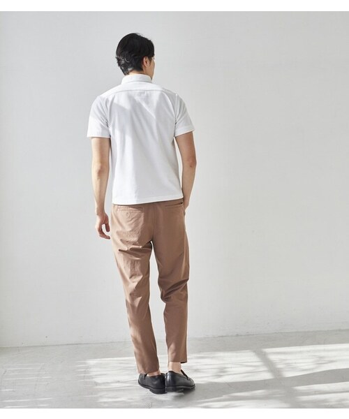 CROSSPLUS ONLINE（クロスプラスオンライン）の「【bizcos】ﾋﾞｽﾞｺｽ ボタンダウンカノコポロシャツ / スマートフィット（ポロシャツ・メンズ・サックスブルー/ネイビー/ブラック/ホワイト・L2/M3/M2/L3/LL3/LL4）」の9枚目の写真