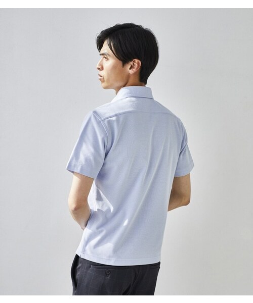CROSSPLUS ONLINE（クロスプラスオンライン）の「【bizcos】ﾋﾞｽﾞｺｽ ボタンダウンカノコポロシャツ / スマートフィット（ポロシャツ・メンズ・サックスブルー/ネイビー/ブラック/ホワイト・L2/M3/M2/L3/LL3/LL4）」の20枚目の写真