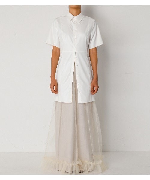 IRENE 半袖シャツ　Georgette Shirt セール】Georgette Shirt（シャツ/ブラウス）｜IRENE（アイレネ