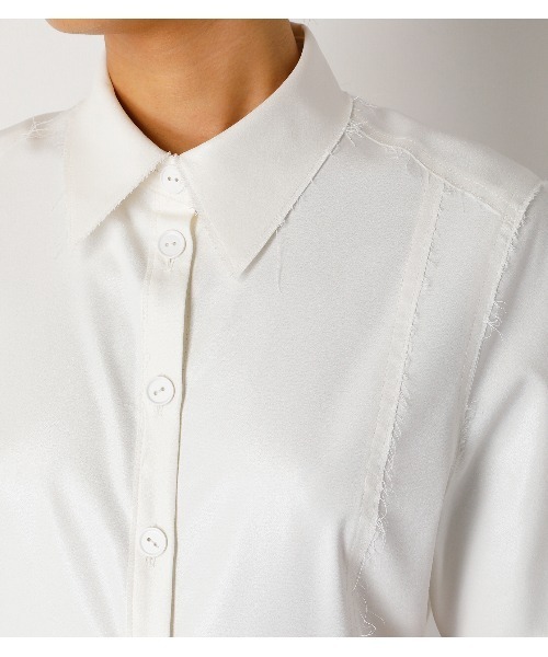 専用　IRENE アイレネ　ルシェルブルー　Georgette Shirt セール】Georgette Shirt（シャツ/ブラウス）｜IRENE（アイレネ
