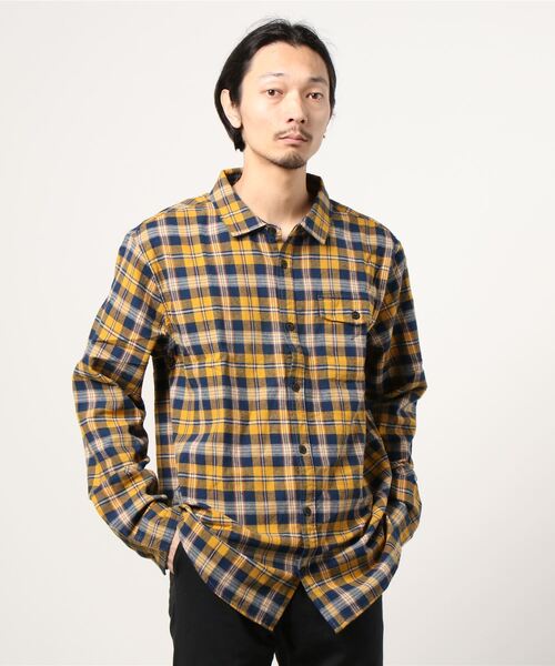 POLeR OUTDOOR STUFF（ポーラーアウトドアスタッフ）の「POLeR OUTDOOR STUFF/ポーラーアウトドアスタッフ　ZERO FLANNEL（シャツ/ブラウス・メンズ・グレー/ゴールド・SMALL/MEDIUM/X-LARGE/LARGE）」の2枚目の写真