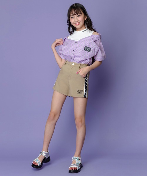 SISTER JENNI（SISTER JENNI）の「サイドロゴショートパンツ（その他パンツ・キッズ・ブラック/ラベンダー/ベージュ・160cm/130cm/150cm/140cm）」の21枚目の写真