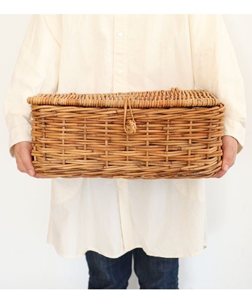 Creer（クレエ）の「WEB限定 アラログ フタ付きスリムバスケット S（収納グッズ・レディース・その他・FREE）」の3枚目の写真