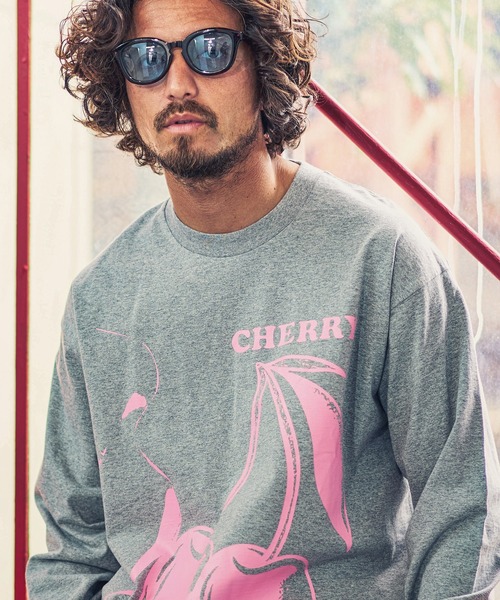 MARBLES（マーブルズ）の「mlt3403-STANDARD LS TEE (CHERRY) Tシャツ（Tシャツ/カットソー・メンズ・イエロー/ネイビー/トップグレー・S/L/XL/M）」の6枚目の写真