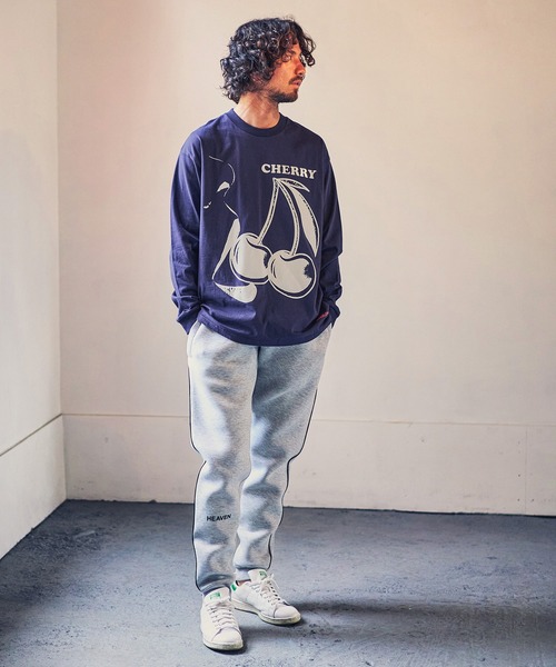 MARBLES（マーブルズ）の「mlt3403-STANDARD LS TEE (CHERRY) Tシャツ（Tシャツ/カットソー・メンズ・イエロー/ネイビー/トップグレー・S/L/XL/M）」の9枚目の写真