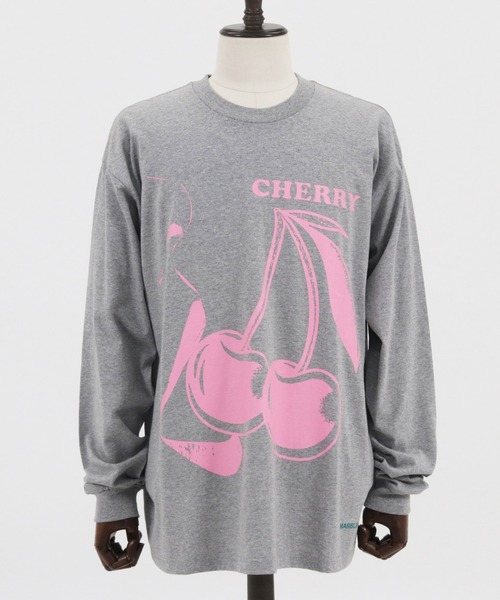MARBLES（マーブルズ）の「mlt3403-STANDARD LS TEE (CHERRY) Tシャツ（Tシャツ/カットソー・メンズ・イエロー/ネイビー/トップグレー・S/L/XL/M）」の19枚目の写真