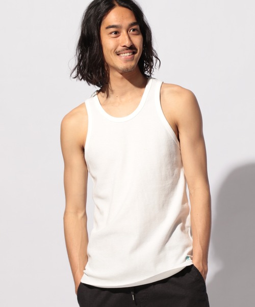 BAYFLOW(ベイフロー)の「サーフニットタンク(タンクトップ・メンズ・ホワイト/ライトブルー/ブラック/チャコール・SMALL/MEDIUM/LARGE)」の2枚目の写真